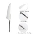 thumbnail image 3 of Ccdes Quill-Pen, Sign Pen,Retro Leather Notebook with Fountain Pen Feather Dip Pen Ink Bottle Set Stationery Gift Box, 3 of 7