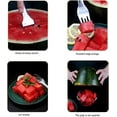 thumbnail image 3 of 2 Pcs Watermelon Slicer Cutter, 2-in-1 Watermelon Fork Slicer, Summer Watermelon Cutting Artifact, Stainless Steel Fruit Forks Slicer Knife for Family Parties Camping, 3 of 5