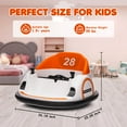 thumbnail image 3 of EDTara 12V Electric Ride On Bumper Car for Toddlers, Remote Control, LED Lights, 360 Degree Spin, Battery Display, Music, Perfect Toy Gift, 3 of 7