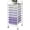 Purple, variant on Simple Houseware Utility Cart with 8 Drawers Rolling Storage Art Craft Organizer, Chrome