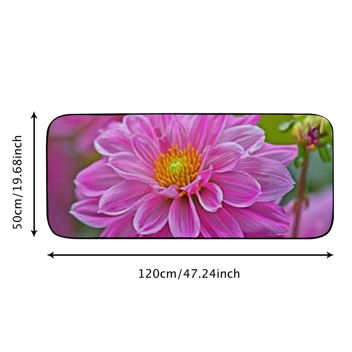 Qinduosi Decorative Door Mat, Door Mat with Non-Slip Rubber Backing, Cleaning, Traps Dirt, for , Patio, Garage - Flower Natur Spring Floral Summer Natural Plant 19.68*47.24 in