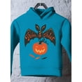thumbnail image 3 of Bat With Pumpkin Hoodie Toddler -Image by Shutterstock,  5 Toddler, 3 of 4