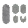 thumbnail image 3 of Home Weavers Allure Collection 100% Cotton Non-Slip Bathroom Rug Set Machine Washable Bathroom Rug, U Shaped Contour, Bathroom Rug, Bath Rug, Runner, Gray Color 5 Piece Bath rug set, 3 of 9