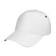 thumbnail image 1 of Fotbe White Gorro Clásico de Béisbol, Gorra Ajustable con Broche Snapback, Gorro de Exterior de Algodón Suave, 1 of 6