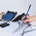thumbnail image 3 of Amdohai Ensemble Professionnel de 32 Pcs de Crayons de Dessin et de Croquis, Incluant des Crayons de Croquis, des Crayons au Graphite et des Crayons de Charbon, Bâtons Effaceurs, 3 of 8