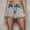 Grey, variant on Womens Athletic Shorts Women's Summer Fashion Design High Waist One Button Comfortable Stretch Denim Skirts Summer Shorts on Clearance