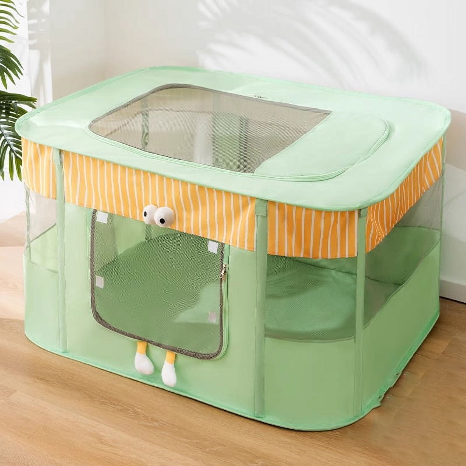 Portable Dog Cat Playpens, Foldable Birthing Box for Cats/Dogs, 360° View, Durable Oxford Fabric, Multi-Size (M-2XL) – Ideal for Labor, Nursing, Isolation, Outdoor Use