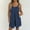 Navy, variant on LEKODE Spaghetti Strap Romper Womens Rompers for Summer Jumpsuits for Women Crop Tops Wide Leg Pant Sets Pants with Suspender Straps and Jumpsuit Linen Sets for Women 2 Piece Black L