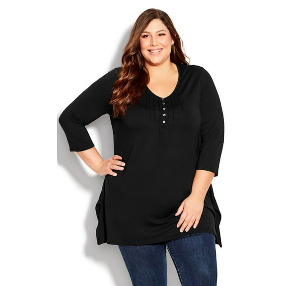 Avenue Women's Plus Size Valerie Plain Top