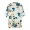thumbnail image 5 of Aloohaidyvio Cardigan Sweaters for Women,Women's Lightweight Chiffon Kimono Cardigan Half Sleeve Loose Beach Wear Cover Up Blouse Top, 5 of 5