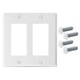 thumbnail image 1 of Shisuyan 4pcs Light Switch Outlet Wall Plate Cover Decorative Wall Plates Electrical Faceplate for Decorator Receptacle Outlet Switch, 1 of 7