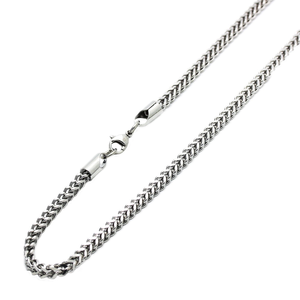 Dainty Jewelry 4mm Stainless Steel Chain Necklaces Franco Chain