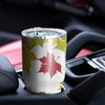 thumbnail image 4 of 30oz Fall Leaves Tumblers Stainless Steel Tumbler with Lid and Straw,Vacuum Insulated Double Wall Travel Tumbler Cups Mug with Cleaning Brush for Coffee,Tea, 4 of 7