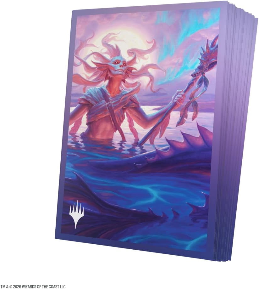 Gamegenic Magic: The Gathering Lorwyn Eclipsed Premium Art Sleeves - Eclipsed Merrow Design, 105 Textured Matte Sleeves, Smooth Shuffle & Card Protection, Full-Color, Acid-Free, PVC-Free