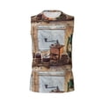 thumbnail image 6 of Lsque Oil Lamp Coffee Beans Print Men's Cotton Blend Sleeveless Muscle Shirts (S-3XL)- Moisture Wicking, Odor Protection, UPF 30+,Large, 6 of 8