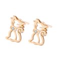 thumbnail image 4 of unbranded 1Par Aretes De Zirconia Dorados Para Mujer Pendientes Y Para Uso Diario Y Eventos, 4 of 7