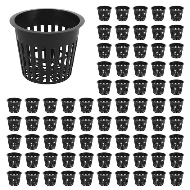 Macetas de Red Hidropónica de 180 Piezas, Maceta de Red de PláStico para Hidroponía de Balcón de JardíN y Cultivo Sin Suelo (8 Cm)