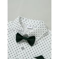 thumbnail image 6 of CARETOO Boy Clothes 6-12T Big Kid Dress Shirt Bowtie Suspender Pants Outfit Sets Gentleman Wedding, 6 of 13
