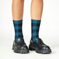 thumbnail image 4 of Honeii Blue Black Plaid Print Children's Colorful Socks,Unisex Kids and Toddlers' Cushioned Sock,Kids Athletic Crew Socks,for Everyday Wear and Sports, 4 of 5