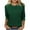 Green, variant on 3/4 Sleeve Tops For Women Summer Crew Neck Tunic Blosue Plain Classic Tees Shirts Regular Fitted T-Shirt Lounge Dressy Tee Workout Sport Yoga Blosues
