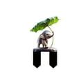 thumbnail image 2 of TUITOONM Rainy Elephants Garden Stake 9.84" Acrylic Outdoor Decor with Lotus Leaf Design, Weatherproof Flower Pot Insertion for Patio & Yard, 2 of 6