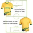 thumbnail image 4 of Camiseta de fútbol DIBEI Brasil Copa Mundial 2026 talla pequeña, 4 of 5