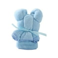 thumbnail image 2 of Clearance Wipes under $5 Bath Towel Baby Gift Bear Shape Packed Coral Velvet Gift Pineapple Plaid Towel Gift Bear Towel, 2 of 7