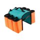 thumbnail image 2 of Estante trasero para bicicleta, bolsa para bebidas, 6 bolsillos, enfriador de maletero de bicicleta con aislamiento de doble cara Naranja Soledad Alforja de asiento trasero de bicicleta, 2 of 8