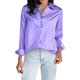 thumbnail image 1 of Camisa formal de manga larga con botones de seda para mujer: corte entallado, versátil para la oficina o eventos, tejido de poliéster, 1 of 3
