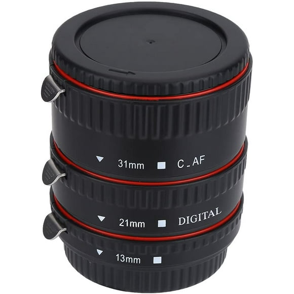 Acouto Auto Mise au Point Macro Rallonge Bagues Tube Mis en Métal pour Canon EOS EF Mount