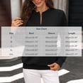 thumbnail image 3 of Warop Womans Mock Neck Pullover, Half Zip Long Sleeve Solid Top, Relaxed Fit Casual Sweater for Daily Lounge Outing, 3 of 9