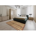 thumbnail image 5 of Ahgly Company Machine Washable Indoor Rectangle Abstract Saddle Brown Area Rugs, 8' x 10', 5 of 7