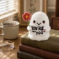 thumbnail image 2 of You're My Boo Crochet Ghost with Flower - Anniversary Love Birthday Halloween Gifts for Women Men Boyfriend Girlfriend, Card for Husband Wife - Holiday Stuffers for Halloween Valentine Christmas, 2 of 9