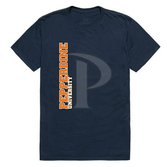W Republic Apparel 515-196-BGT-04 Pepperdine University Mens Ghost Tee, Navy - Extra Large