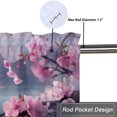 thumbnail image 5 of Hummingbird Curtain Valances for Kitchen Windows Watercolor Purple Floral Flower Bird Spring Garden Rod Pocket Valances for Bedroom Living Room Dining Room 54 by 18 in, 1 Panel, 5 of 6