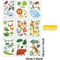 thumbnail image 3 of 9Sheets 64Pcs Jungle Animals Window Clings Safari Animals Window Decals Glass Doors Window Anti-Collision Stickers for Home Classroom Nursery Zoo Animals Party Supplies Decorations, 3 of 9