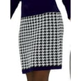 thumbnail image 4 of DYMADE Women Long Sleeve V-neck Plaid Patchwork Elegant Dress, 4 of 4