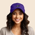 thumbnail image 3 of Dalix Military Plane Embroidered Cap Cotton Baseball Hat Airplane Jet Men in Purple, 3 of 5