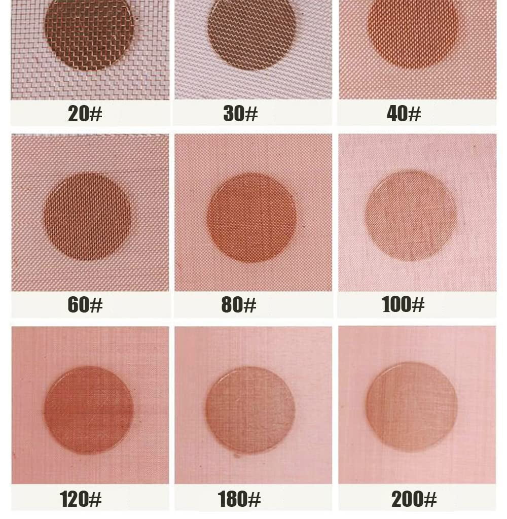 1 Pack 10 Mesh 99.9% Pure Copper Screen Woven Mesh Screen, Copper Mesh Cloth Fine Mesh,19.68x39.37 Inch