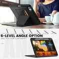 thumbnail image 6 of Dteck Luxury Business Case for iPad Pro 11 inch (M4) 2024,Mangetic Leathe Card Slots Smart Case Built-in Pencil Holder Shockproof TPU 7 Viewing Angles Stand Folio Cover,Black, 6 of 10