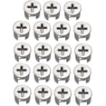 thumbnail image 1 of 15 Pcs Furniture Cam Lock Nut Connectors Fittings 15x12mm Compatible Cabinet Drawer Wardrobe Panel Connecting, 1 of 5