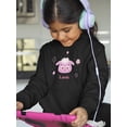 thumbnail image 2 of Storybook Lamb Smiling Face Hoodie Juniors -Image by Shutterstock,  x-Large, 2 of 4