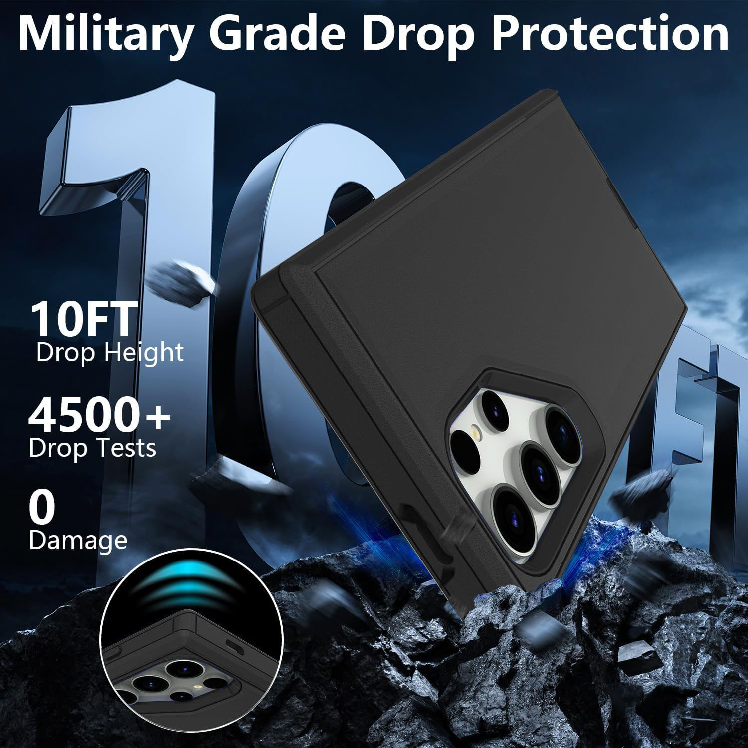 XG-Tech Rugged Case for Samsung Galaxy S24 Ultra Black photo 7