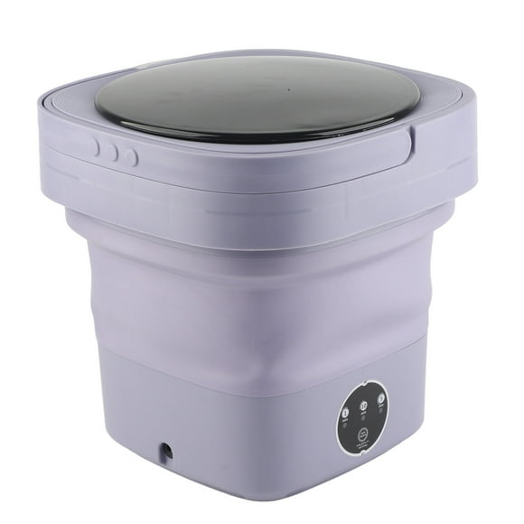 Portable Washing Machine, 6.5L Mini Portable Bucket Washer Foldable Washing Machine With Soft Spin Dry And Drainage Pipe Small Portable Washer For Apartment RV Travel Underwear