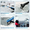 thumbnail image 4 of Ice Scraper and Extendable Snow Brush with Squeegee, 62.4" Snow Scraper for Car Windshield, Blue, 4 of 8