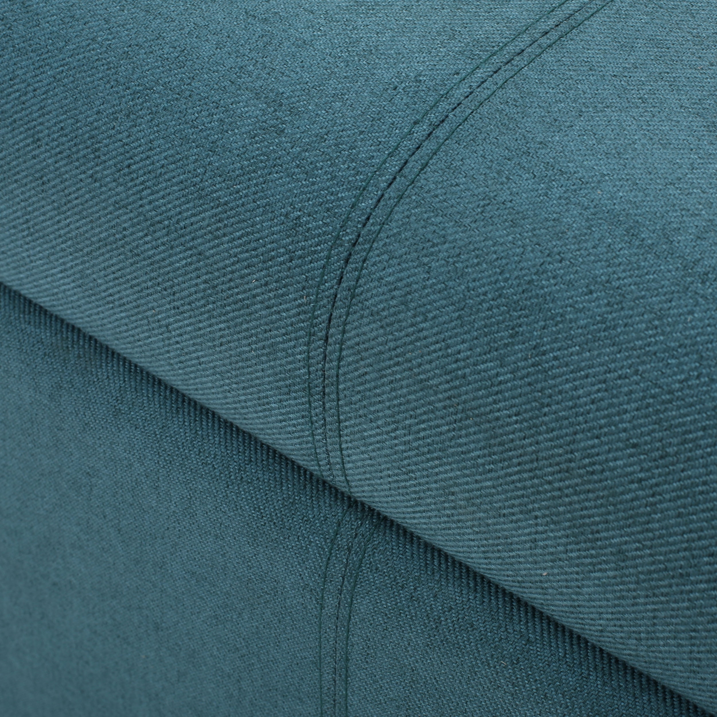 Noble House Lomita Dark Teal Fabric Storage Ottoman