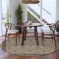 thumbnail image 3 of Round Rug 7Ft Washable Non-Slip, Beige Boho Circle Area Rugs for Living Room Bedroom, Vintage Floral Abstract Art Ethic Tribe Indoor Floor Mats Carpet Runner for Home Decor Aesthetic, 3 of 8