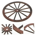 thumbnail image 6 of Beaupretty Rustic Wooden Wagon Wheel Decor Brown Vintage Wall Ornament for Home, 6 of 6