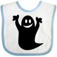 thumbnail image 3 of Inktastic Happy Halloween Cute Ghost Boys or Girls Baby Bib, 3 of 4