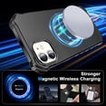 thumbnail image 4 of ELEHOLD Case for iPhone 12 Pro / 12 6.1", Shockproof Magnetic Matte Case with Wireless Charging Support,Black, 4 of 6
